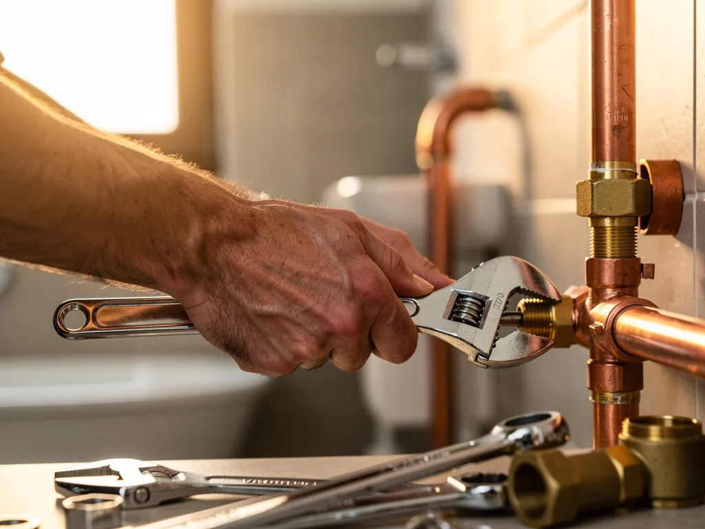 Intervention plombier à Bagnolet : artisan au travail