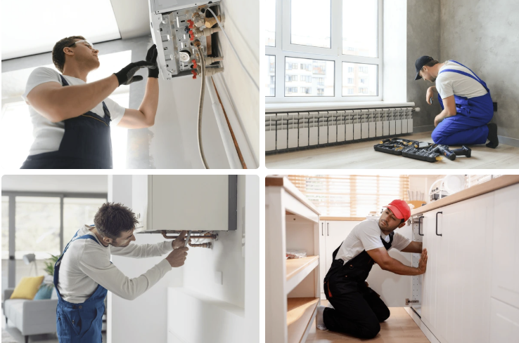plombier Bagnolet dans une cour d’immeuble